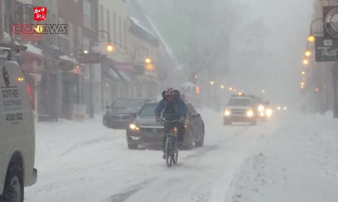 加拿大东部暴风雪、冰雨肆虐