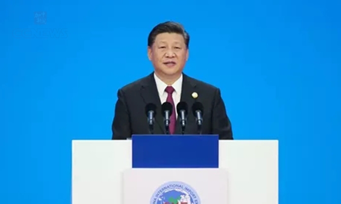 习近平：中国正向世界展示更加开放的姿态