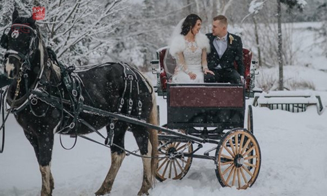 加拿大的冬季婚礼越来越流行
