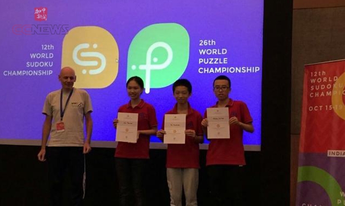 中国队在第12届世界数独锦标赛上夺冠