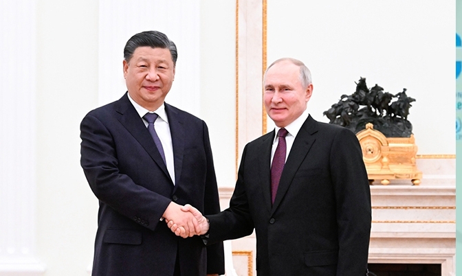 中国国家主席习近平会见俄罗斯总统普京